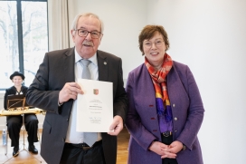 Gerhard Thomssen und Innenministerin Sabine Sütterlin-Waack