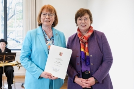 Ulrike Weers und Innenministerin Sabine Sütterlin-Waack